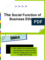 The Social Function of Business