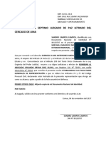 Subrogo y Apersonamiento de Sandro Filiacion