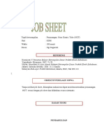 Job Sheet Pemasangan NGT