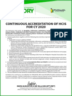 HCIS ACCREDITATION GUIDE 2020