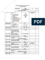 Jadwal MU Angkatan XVI