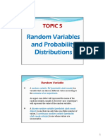 Random Variables and Probability Distributions: Topic 5