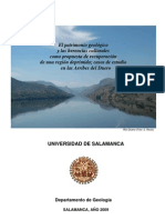 Historia Geológica de LAS ARRIBES, SALAMANCA. USAL 2009