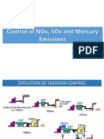 Emission (NOx SOx and Mercury) reduction techniques