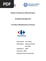 Careefour Misadventure in Russia (Strategic Management)