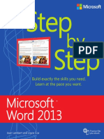 MS Word 2013 Step by Step Short 87