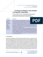 Stock Market Prediction Using Machine Learning (ML) Algorithms