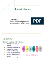 Time Value of Money: Lecture No.2 BES 2: Engineering Economy 1 Semester SY 2018 - 2019