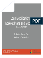 Loan Modifications - Workout Plans and Modification
