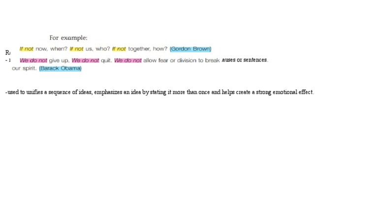 Repetition - Means Reiterating The Same Word or Set of Words at The ...