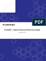 Fortiadc 6.0.0 Admin Password Recovery Guide