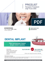 Pricelist Audy Dental Gigitiruan 2020 Update