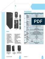 IP 31 Series Online UPS: Technical Specifications