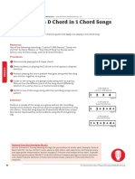 LESSON PLAN: D Chord in 1 Chord Songs: Objective