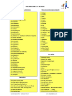 Vocabulaire Les Achats