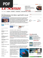 LeScienze - Una stimolazione che induce sogni lucidi