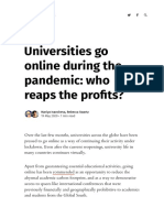 Universities Go Online During The Pandem PDF