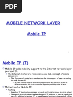 Mobile Network Layer Mobile IP