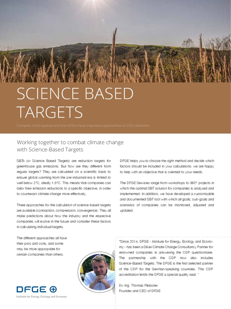 Science-Based Targets for Climate Action | PDF | Climate Change ...