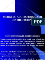 Mergers, Acquisitions, & Restructuring