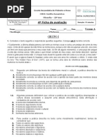 2010-11  10º ano,  4ª Ficha de avaliação_VA e VB_  e critérios de correcção