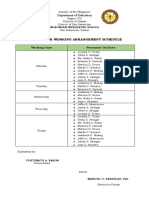 Inobongan Integrated School alternative work schedule