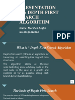 Presentation On Depth First Search Algorithm (Morshed Arifin)