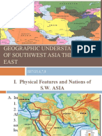 Geographic Understandings of Southwest Asia The Middle East