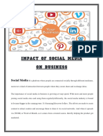Impact of Social Media On Business