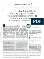 Impairment-Based Rehabilitation Following Hip Arthroscopy: Postoperative Protocol For The Hip Arthroscopy International Randomized Controlled Trial