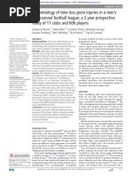 Epidemiology of Time Loss Groin Injuries in A Men's Professional Football League: A 2-Year Prospective Study of 17 Clubs and 606 Players