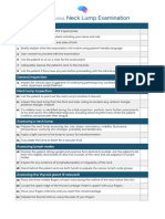 Neck Lump Examination: OSCE Checklist