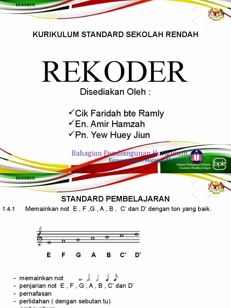 Power Point Rekoder Tahun 5 | PDF