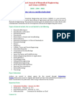 International Journal of Biomedical Engineering and Science (IJBES)