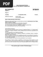 1995-1999 Higher Maths GCSE Papers | PDF | Elementary Mathematics ...