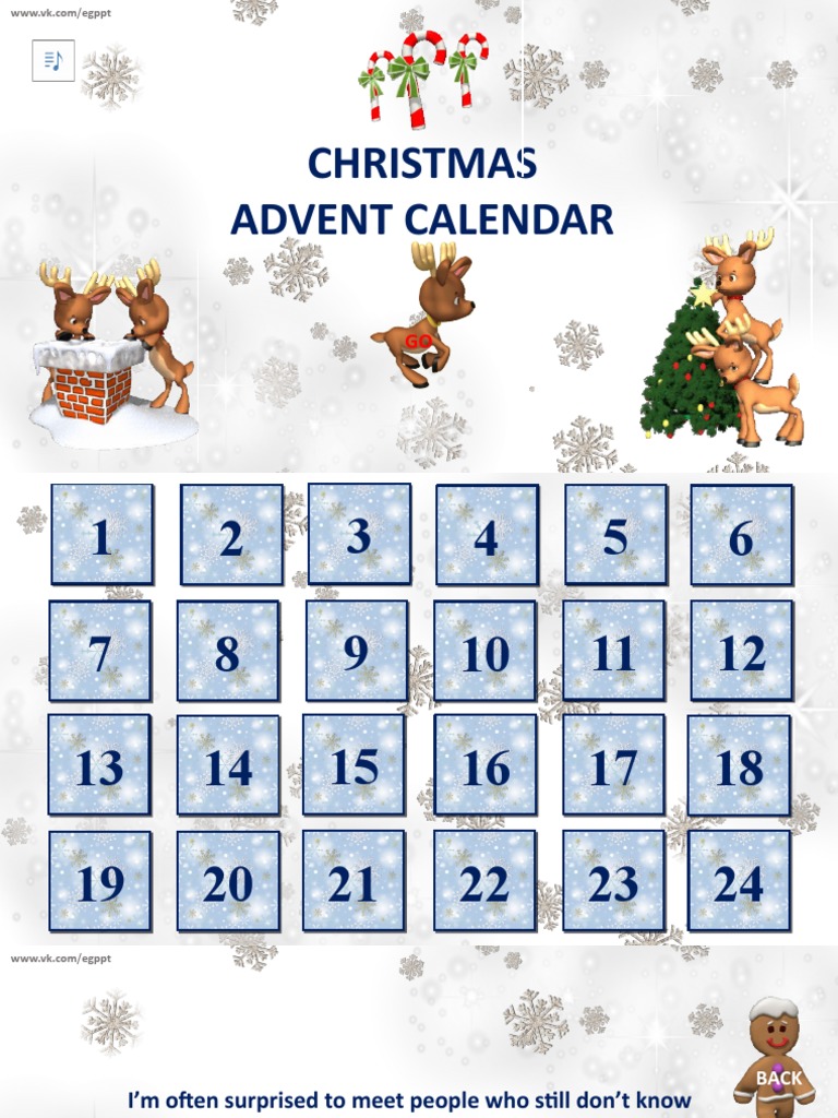 Christmas Advent Calendar Quiz | PDF | Computing And Information Technology