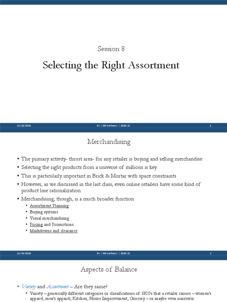 Effective Assortment Planning Strategies | PDF | Merchandising | Retail