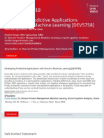 OOW'18 Developing Predictive Applications With Oracle's Machine Learning DEV5758 - 15400629524120016rd7
