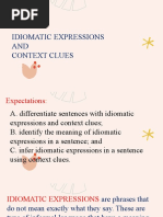 Idiomatic Expressions Module 1