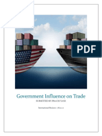 Government Influence On Trade