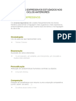 RECURSOS EXPRESSIVOS ESTUDADOS NOS CICLOS ANTERIORES