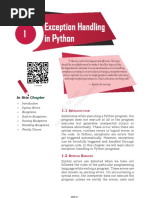 1 Exception Handling in Python