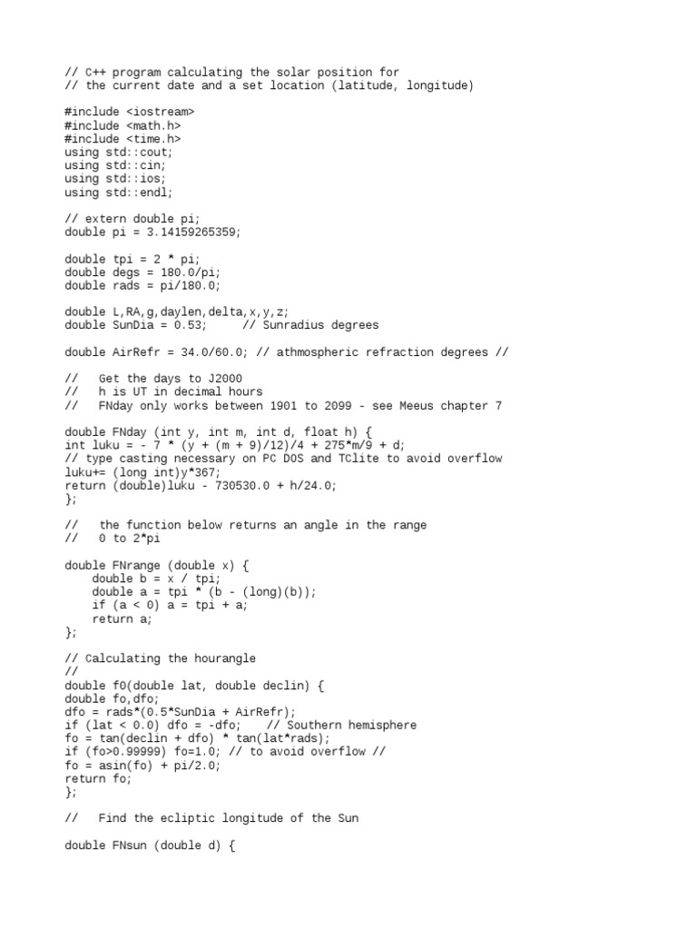 Sun Program 1 Pdf Navigation Solar System