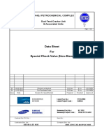 Data Sheet For Special Check Valve (Non-Slam) : Dahej Petrochemical Complex
