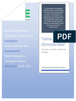 Práctica No. 1. Fisiologia LL Osmolaridad, Protocolos, Por Marlin Rodríguez.