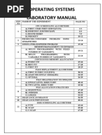 Operating Systems Lab (R18)