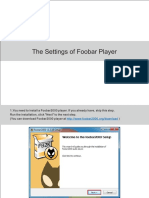 The Settings of Foobar Player - EN