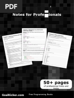 Notes For Professionals: 50+ Pages