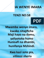 Mwamba Wenye Imara Tenzi No 58
