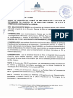 Resolución DIGEIG No. 11-2020 sobre la creación del Comité de Implementación y Gestión de Estándares TIC (CIGETIC)